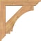 Ekena Millwork Imperial Traditional Smooth Bracket w/ Offset Brace, Western Red Cedar, 5 1/2"W x 26"D x 26"H BKT0604X26X26IMP01SWR - alternate 3